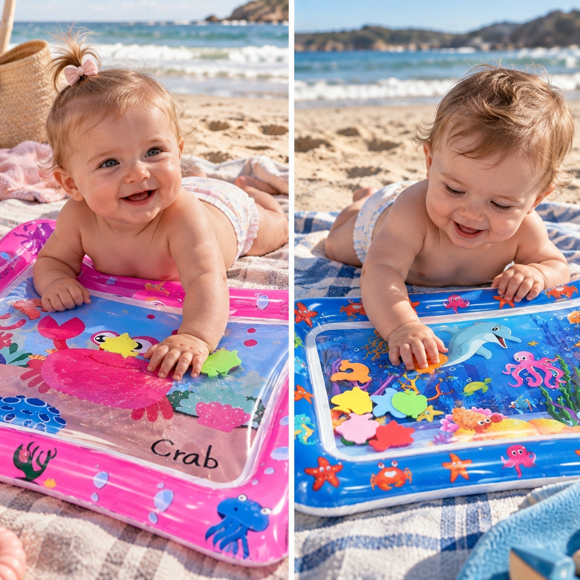 The Blue Ocean Tummy Time Water Mat